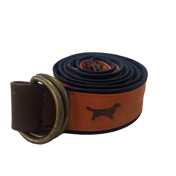 J Crew Golden Retriever Dog Leather Belt - Picture 15 of 15